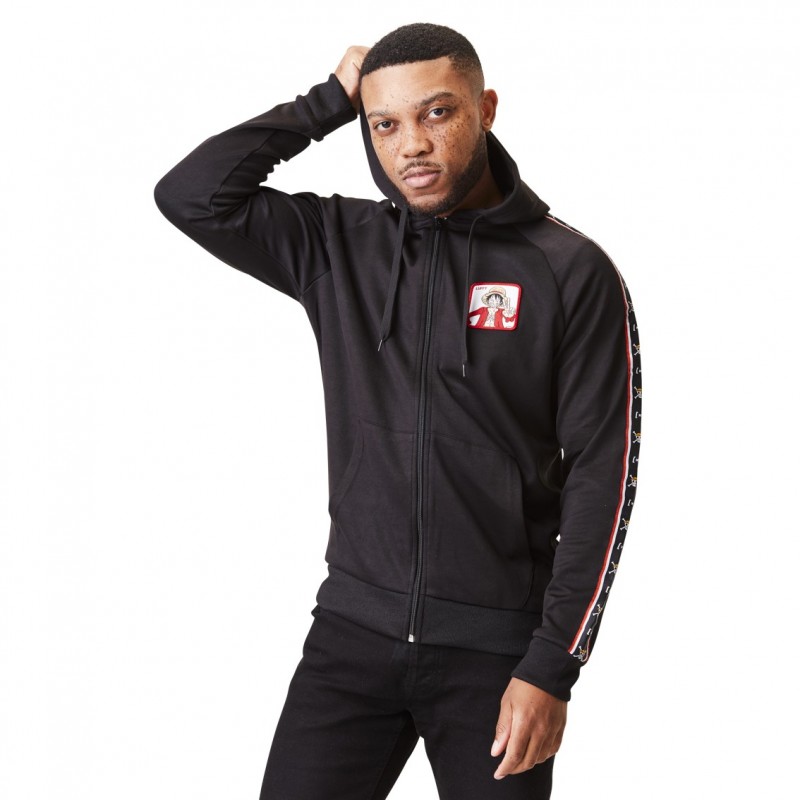 capslab Sweat One Piece Luffy Homme Noir Capslab