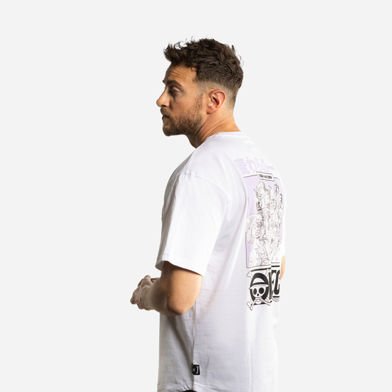 Capslab T-shirt ONE PIECE Blanc Manches Courtes