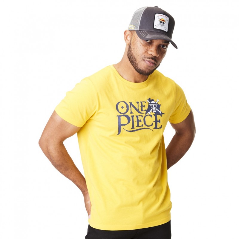 capslab T-shirt One Piece Homme Jaune Capslab