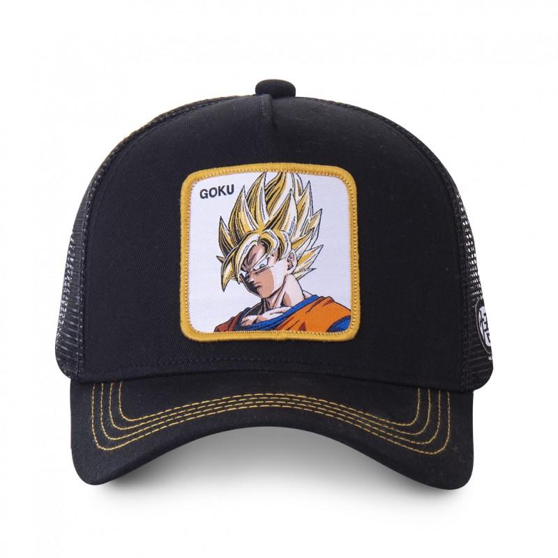 Capslab Casquette Filet Capslab Dragon Ball Z Goku Saiyan Noir