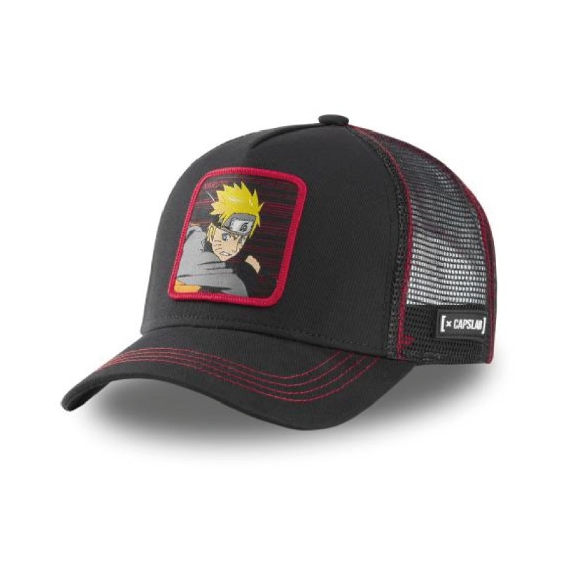 capslab Casquette Trucker Junior Naruto Shippuden Snapback Noire - Capslab