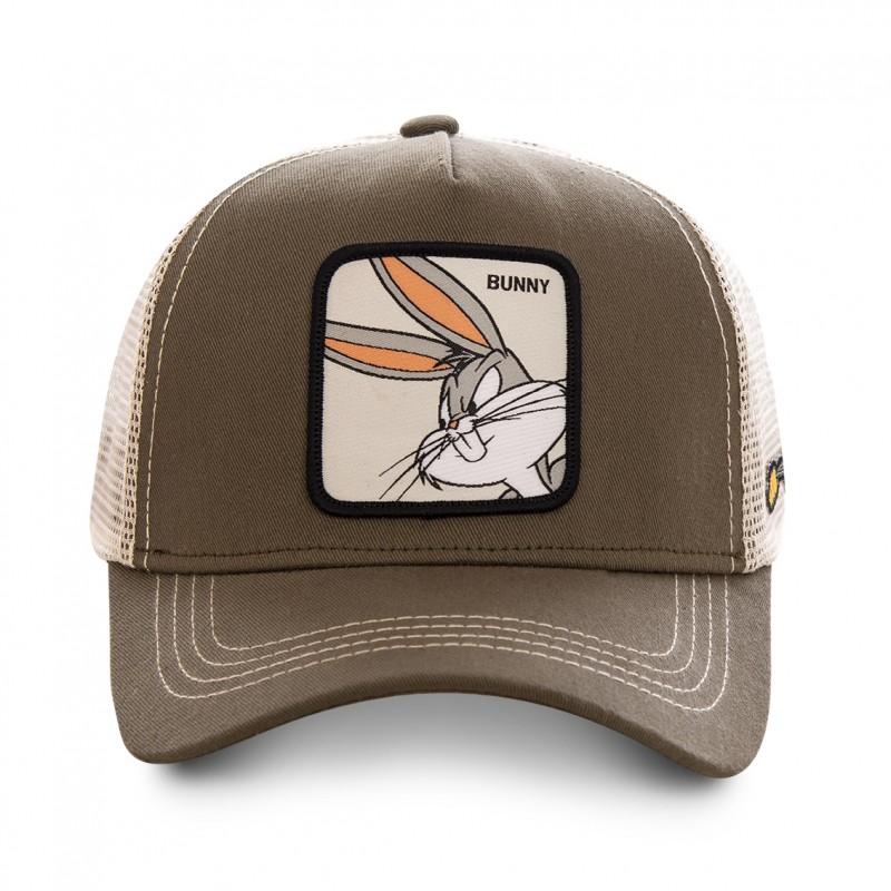 Capslab Casquette Trucker Looney Tunes Bugs Bunny Snapback Vert Capslab