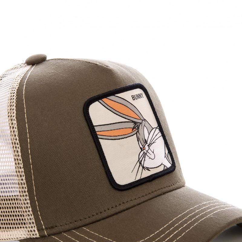 Capslab Casquette Trucker Looney Tunes Bugs Bunny Snapback Vert Capslab