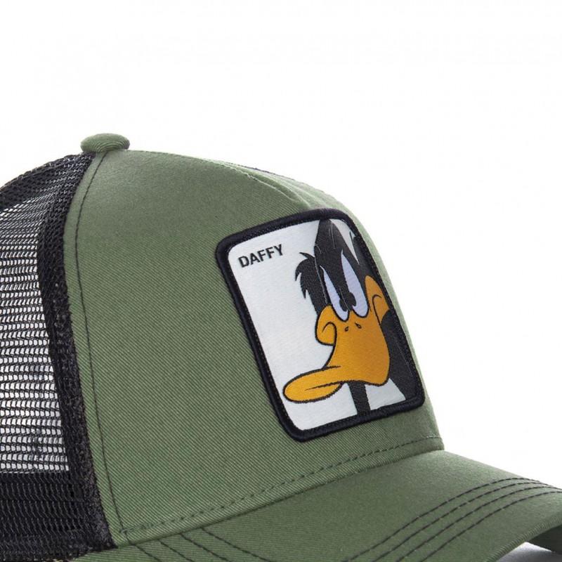 Capslab Casquette Trucker Looney Tunes Daffy Duck Snapback Vert Capslab