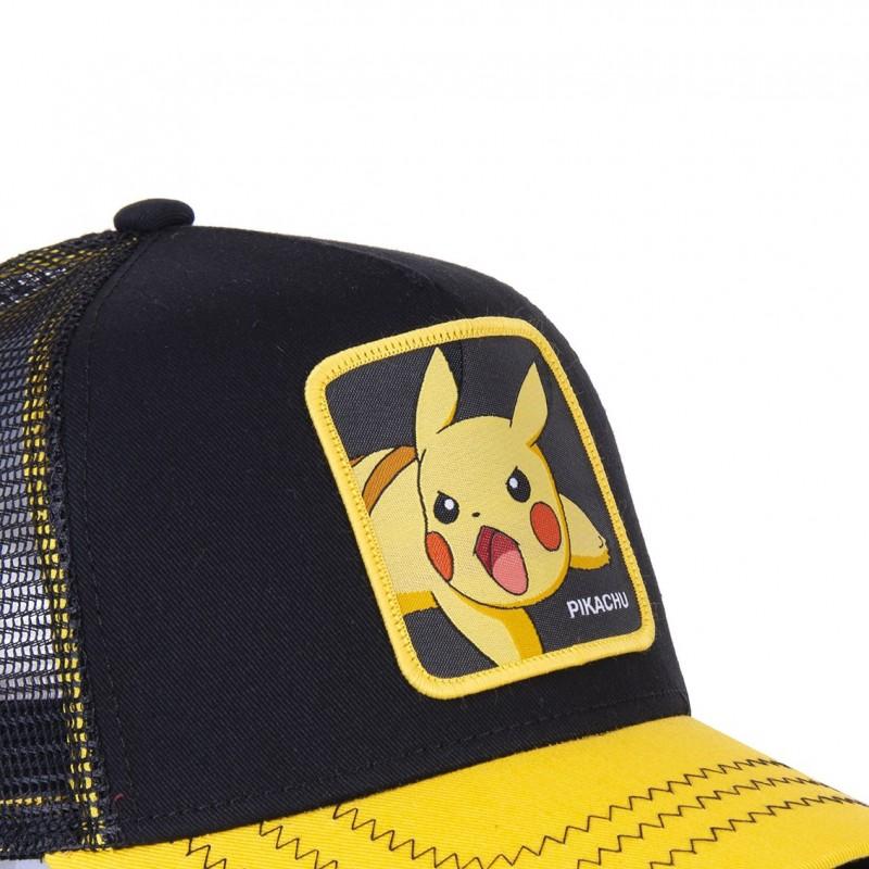 Capslab Casquette Trucker Pokemon Pikachu Snapback Noir Capslab