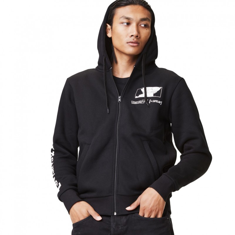 Capslab Sweat Dragon Ball Z Goku Homme Noir Capslab