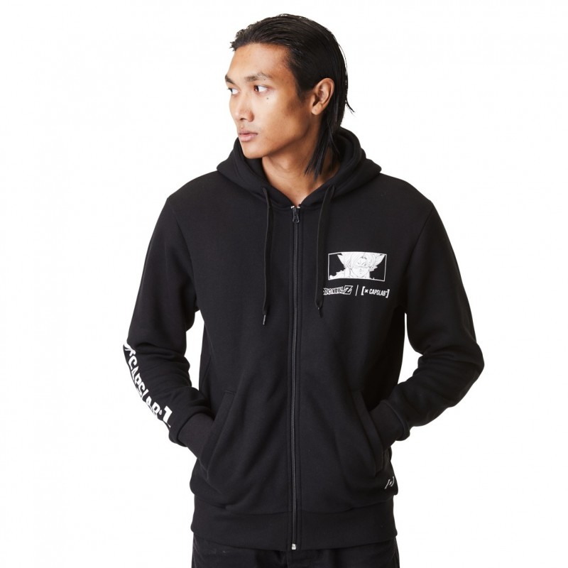 capslab Sweat Dragon Ball Z Goku Homme Noir Capslab