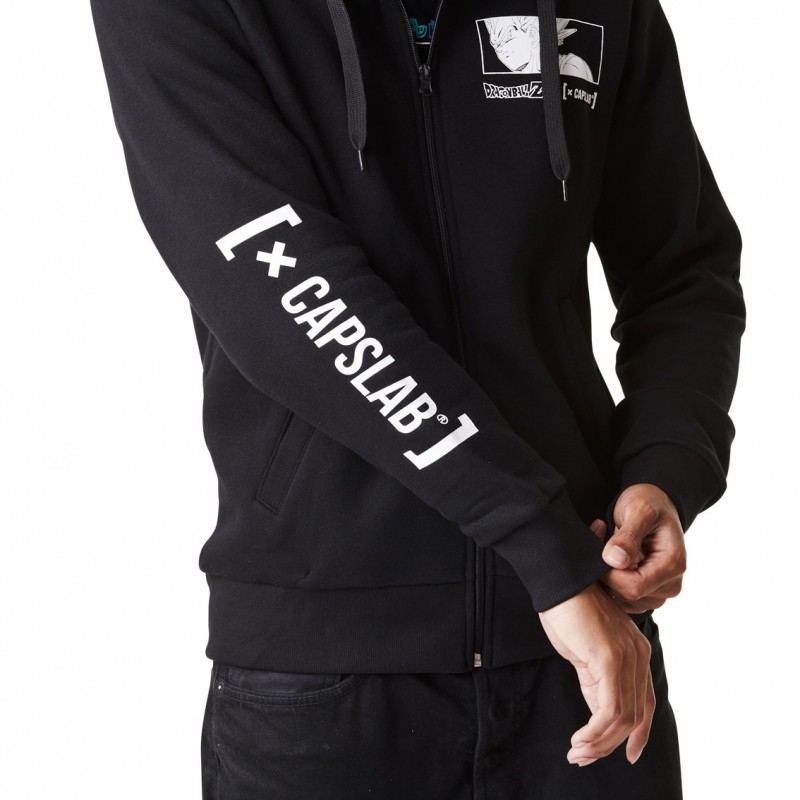 Capslab Sweat Dragon Ball Z Vegeta Homme Noir Capslab