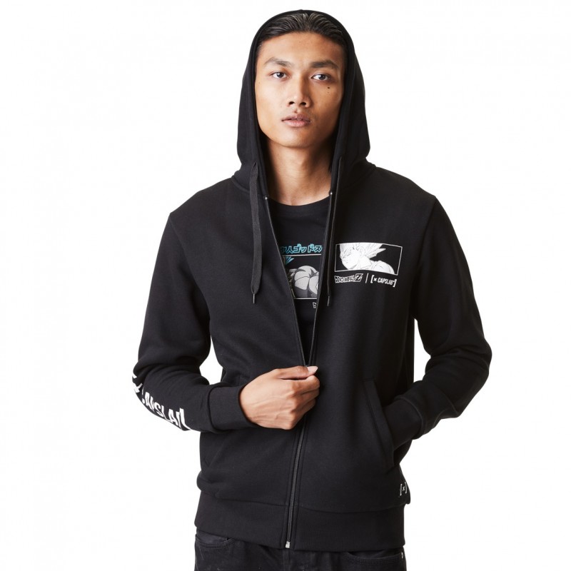 Capslab Sweat Dragon Ball Z Vegeta Homme Noir Capslab