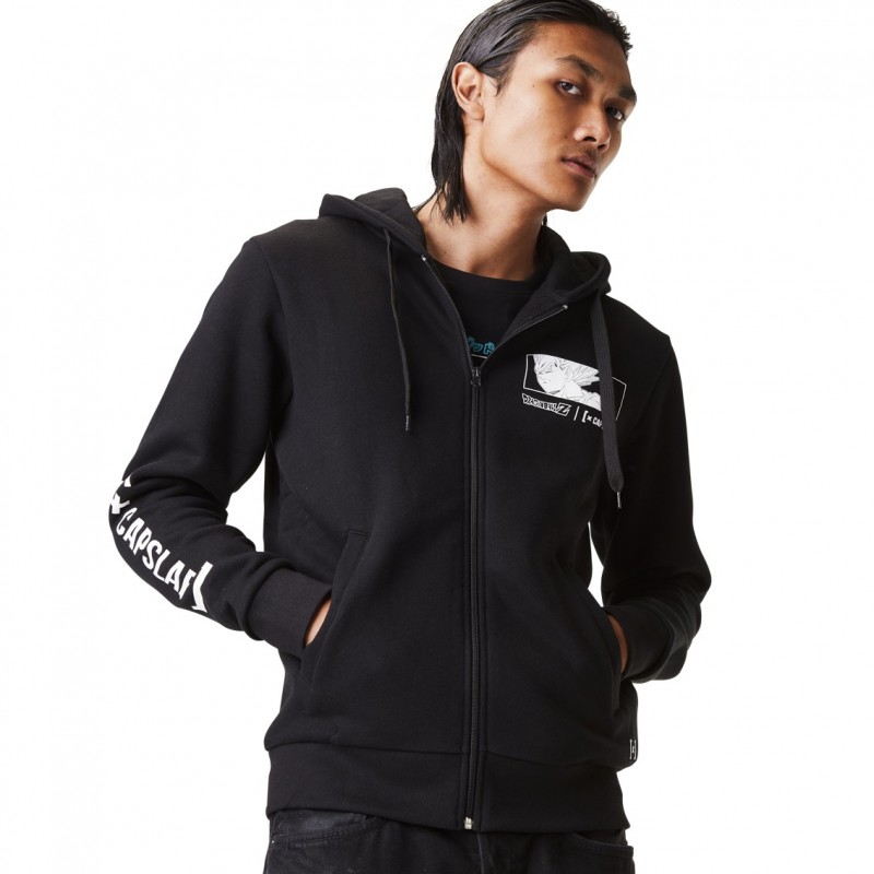 capslab Sweat Dragon Ball Z Vegeta Homme Noir Capslab