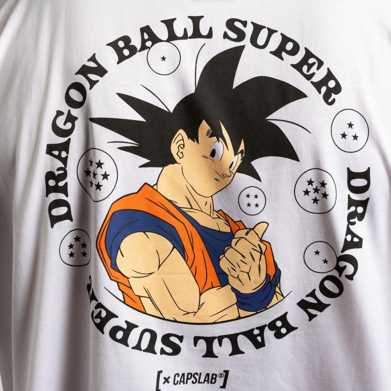 Capslab T-shirt DRAGON BALL SUPER Blanc Manches Courtes - Goku