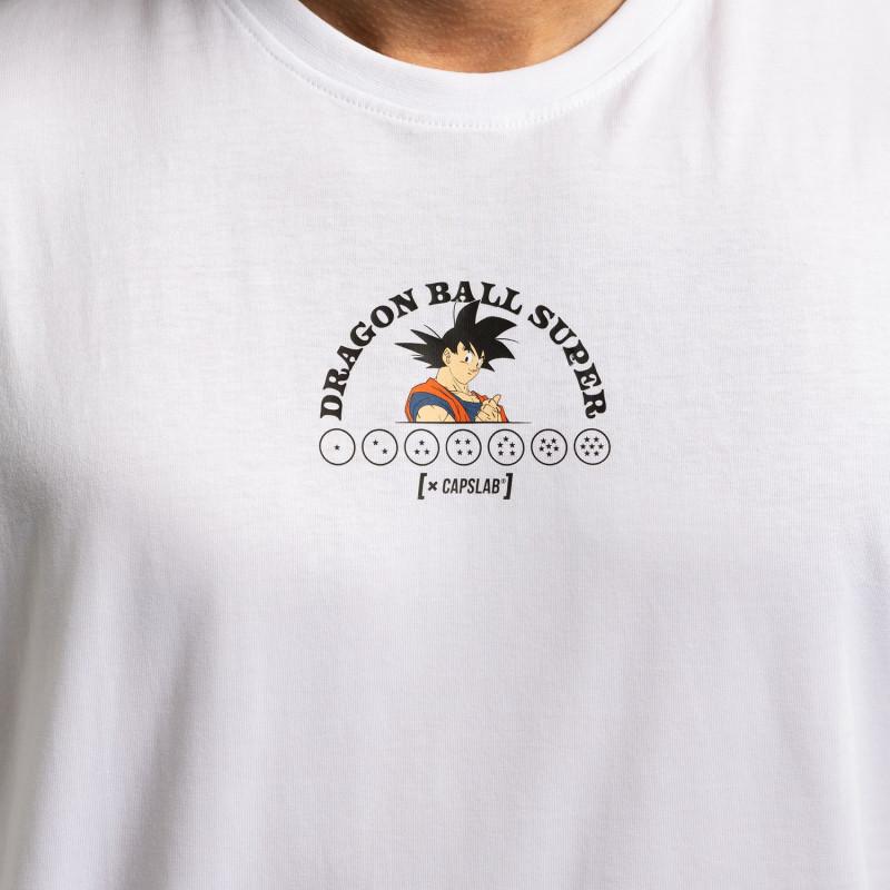Capslab T-shirt DRAGON BALL SUPER Blanc Manches Courtes - Goku