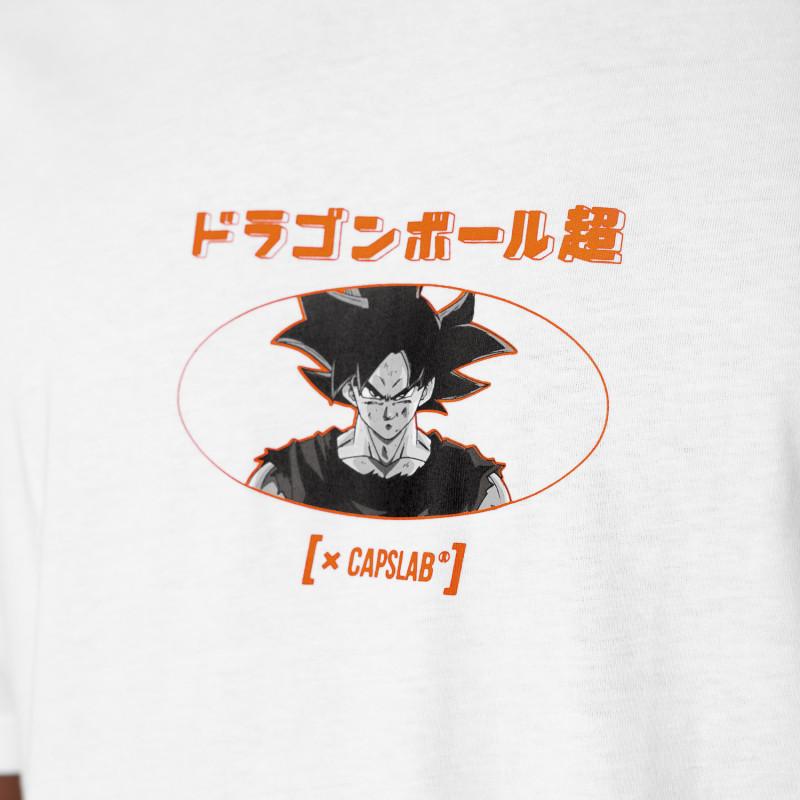 Capslab T-shirt DRAGON BALL SUPER Blanc Manches Courtes - Goku