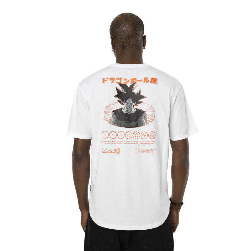 Capslab T-shirt DRAGON BALL SUPER Blanc Manches Courtes - Goku