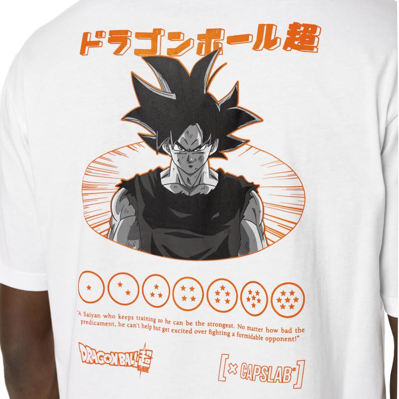 Capslab T-shirt DRAGON BALL SUPER Blanc Manches Courtes - Goku