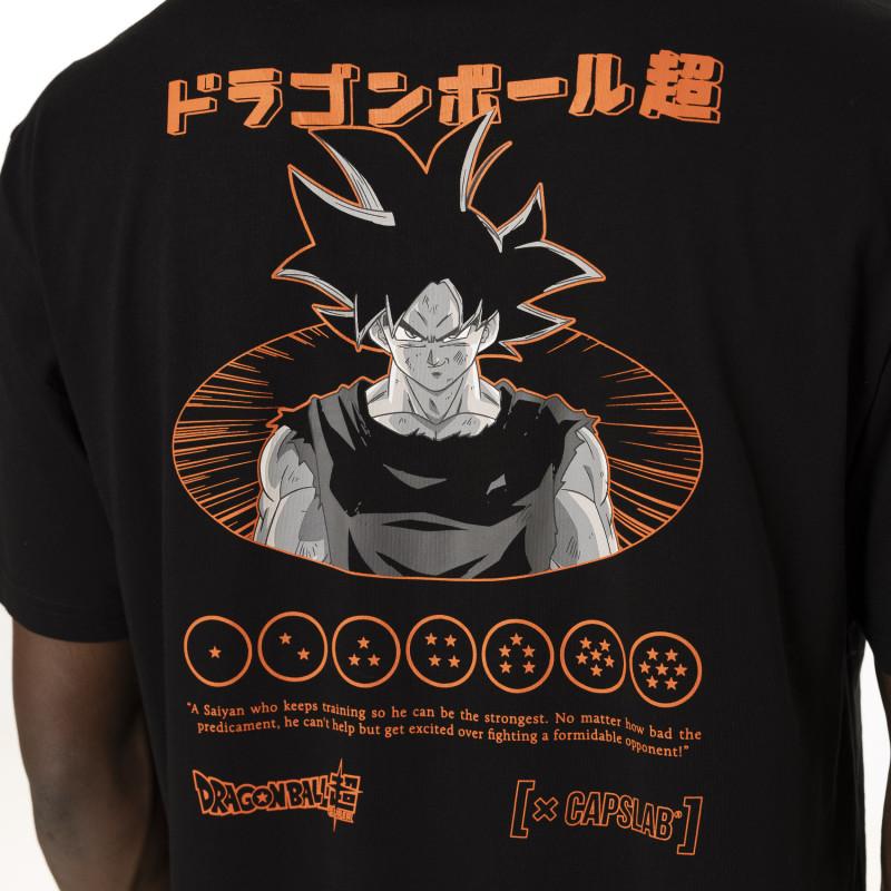 Capslab T-shirt DRAGON BALL SUPER Noir Manches Courtes - Goku