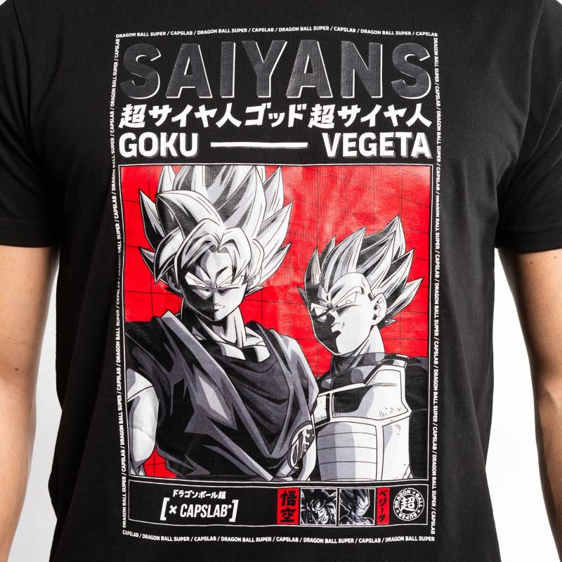Capslab T-shirt DRAGON BALL SUPER Noir Manches Courtes - Goku