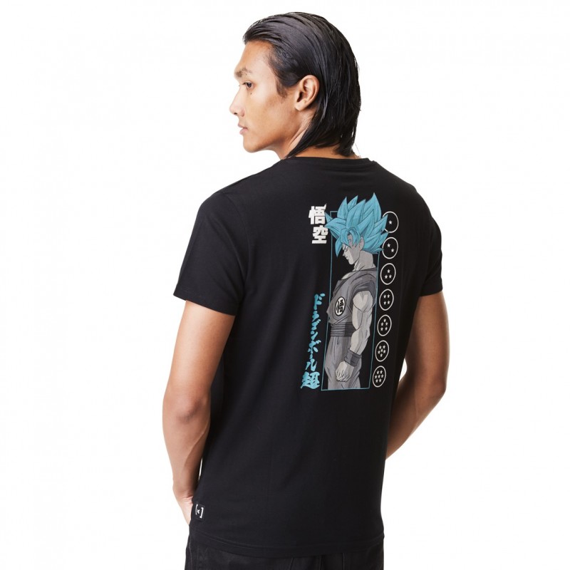 Capslab T-shirt DRAGON BALL SUPER Noir Manches Courtes - Goku