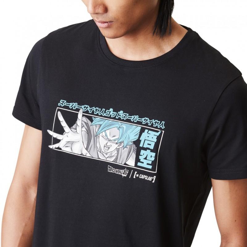 Capslab T-shirt DRAGON BALL SUPER Noir Manches Courtes - Goku