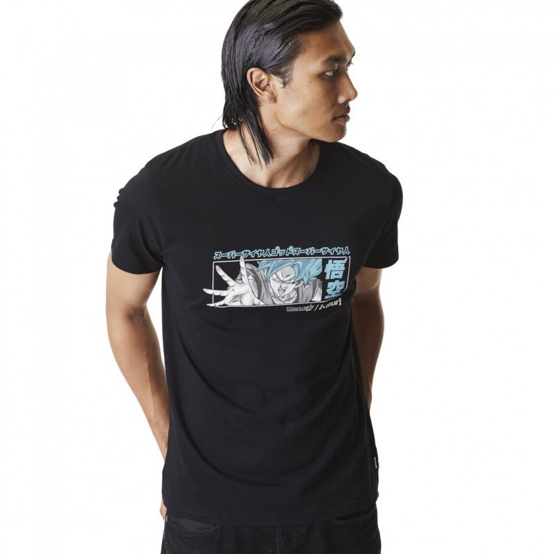 capslab T-shirt DRAGON BALL SUPER Noir Manches courtes - Goku