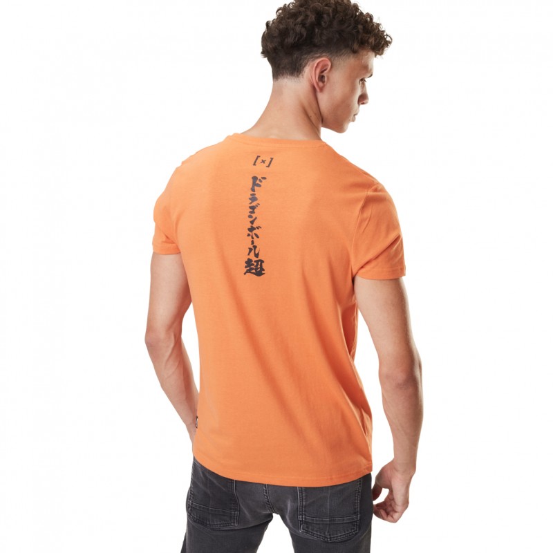Capslab T-shirt DRAGON BALL SUPER Orange Manches Courtes - Goku