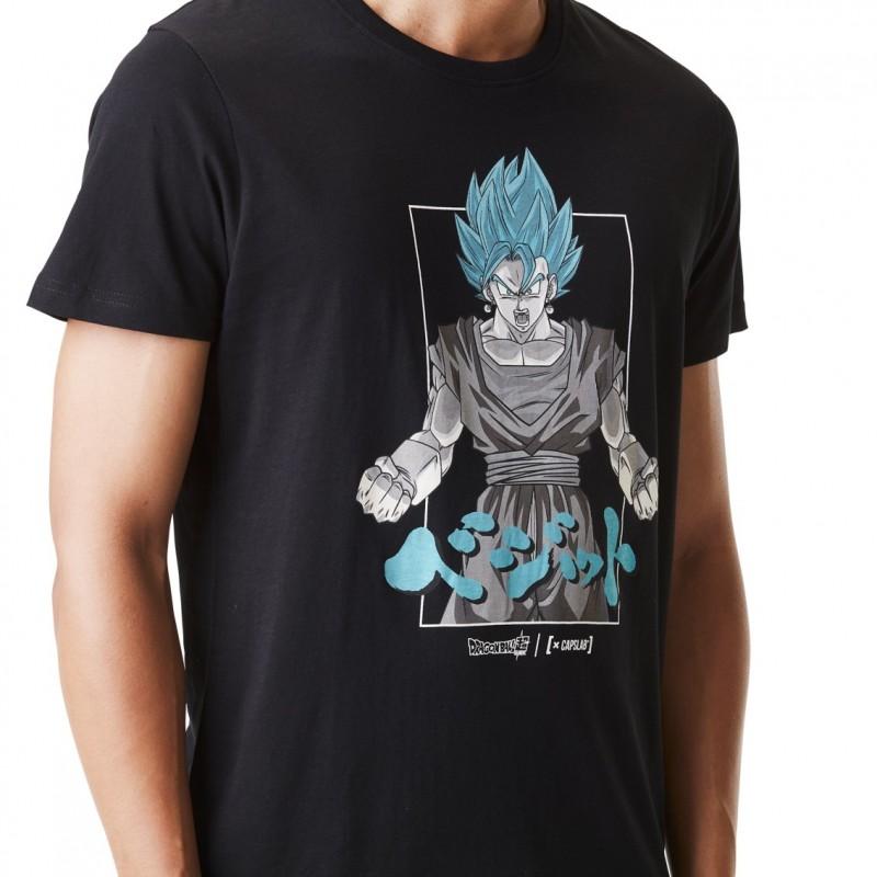 Capslab T-shirt Dragon Ball Super Vegetto Homme Noir Capslab