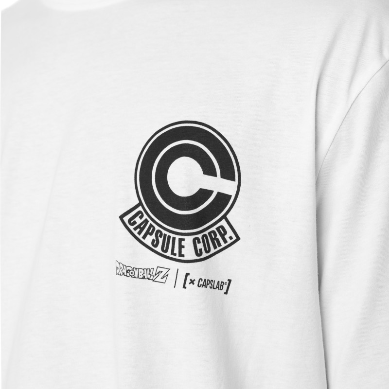 Capslab T-shirt DRAGON BALL Z Blanc Manches Courtes - Vegeta