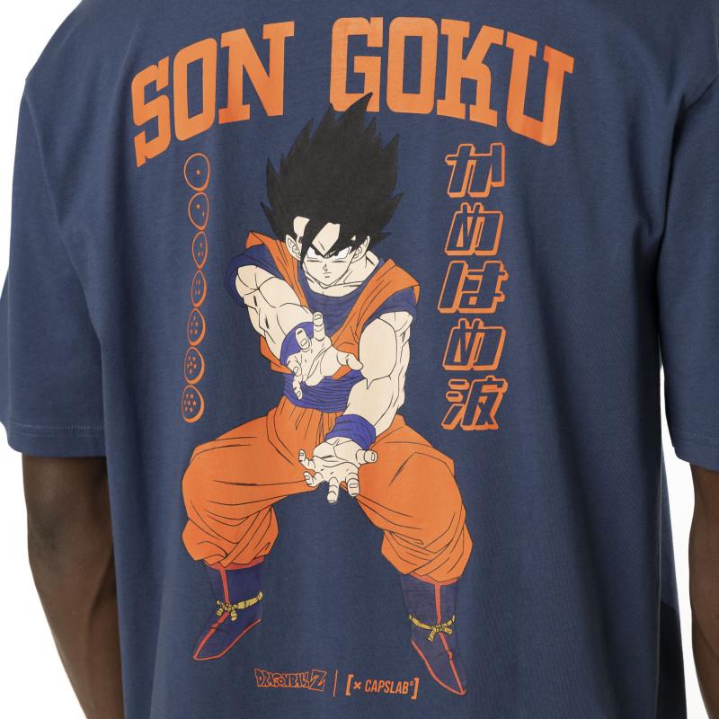 Capslab T-shirt DRAGON BALL Z Bleu Manches Courtes - Goku