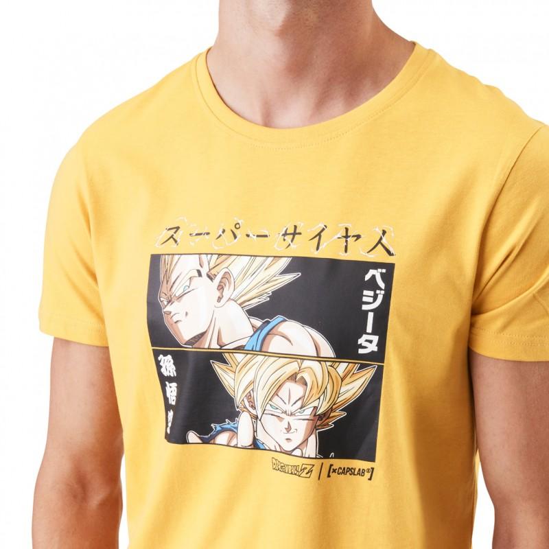 capslab T-shirt DRAGON BALL Z Jaune Manches courtes - Goku