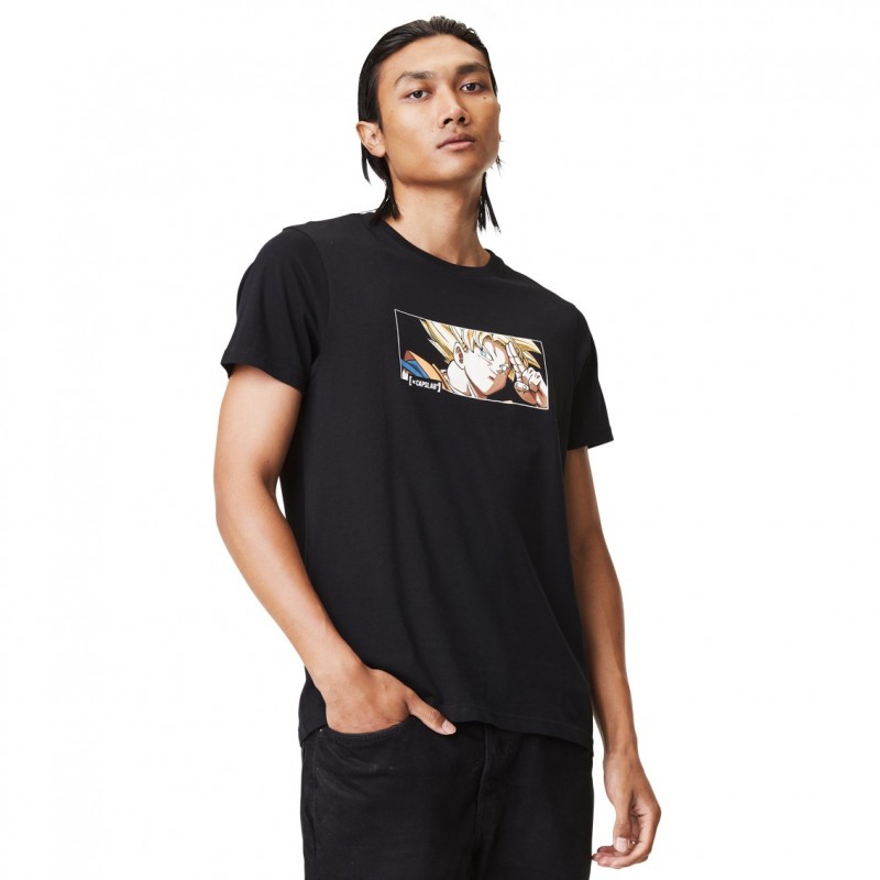 capslab T-shirt DRAGON BALL Z Noir Manches courtes - Goku