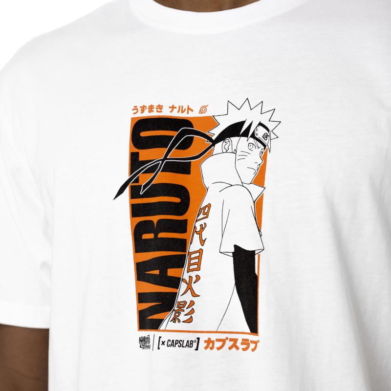 Capslab T-shirt NARUTO SHIPPUDEN Blanc Manches Courtes - Naruto