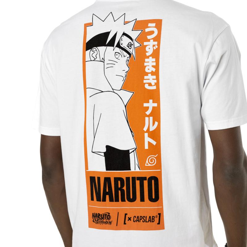 Capslab T-shirt NARUTO SHIPPUDEN Blanc Manches Courtes - Naruto