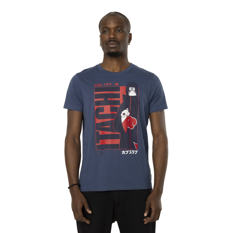 capslab T-shirt NARUTO SHIPPUDEN Bleu Manches courtes - Itachi