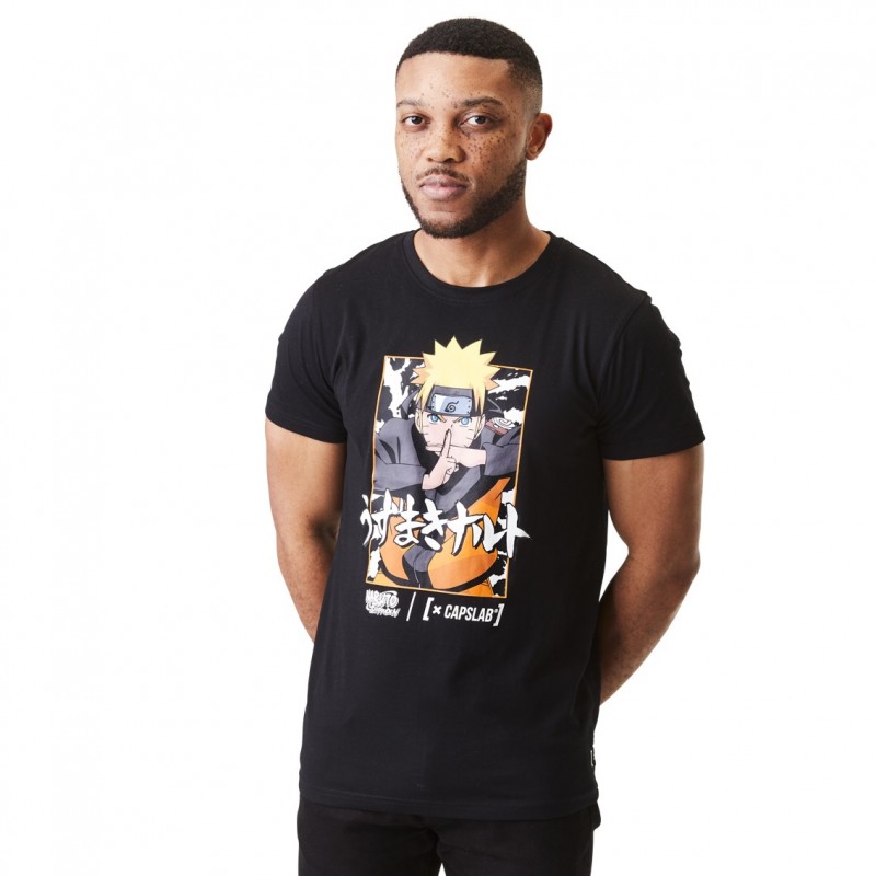 capslab T-shirt Naruto Shippuden Homme Noir Capslab