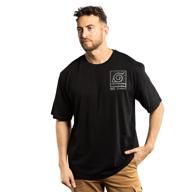 capslab T-shirt NARUTO SHIPPUDEN Noir Manches courtes - Naruto