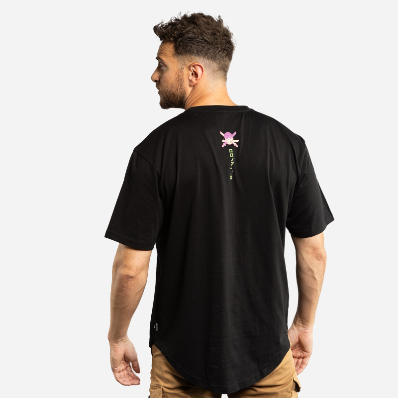Capslab T-shirt ONE PIECE Noir Manches Courtes - Roronoa Zoro