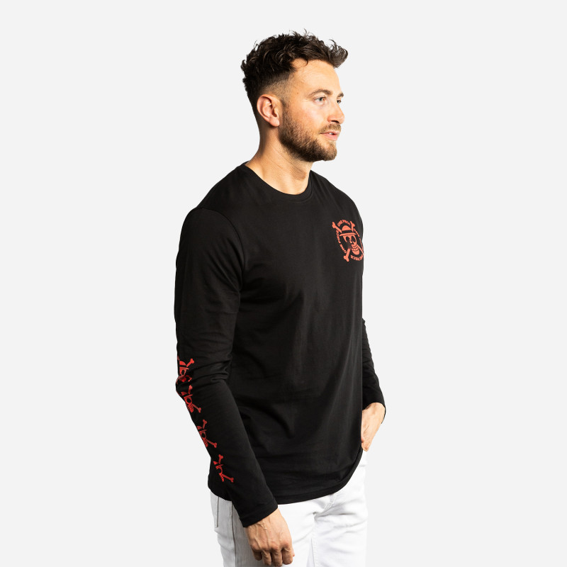 Capslab T-shirt ONE PIECE Noir Manches Longues - Luffy