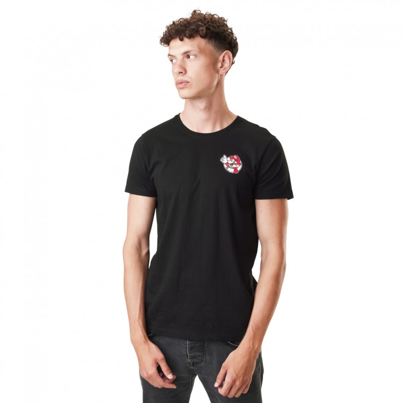 Capslab T-shirt SUPER MARIO Noir Manches Courtes - Mario