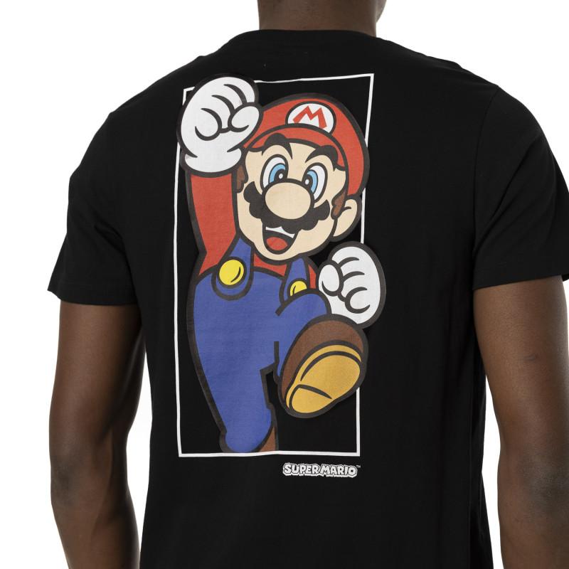 Capslab T-shirt SUPER MARIO Noir Manches Courtes - Mario