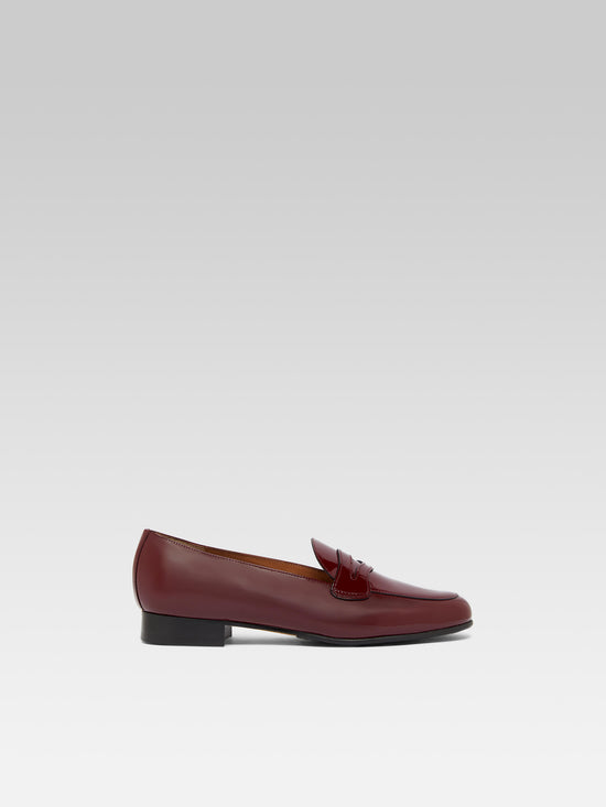 carel 2100 - Mocassins cuir verni bordeaux