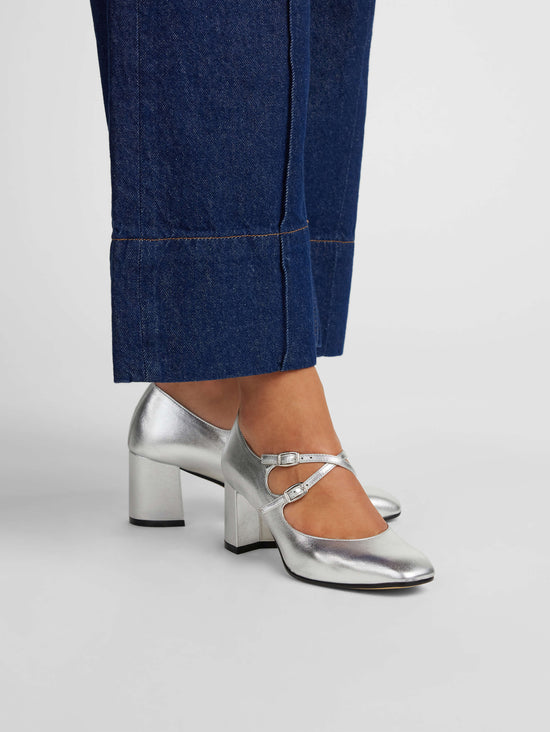 Carel Alice - Escarpins Babies Cuir Argent