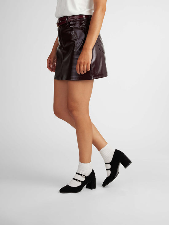 Carel Alice - Escarpins Babies Cuir Velours Noir