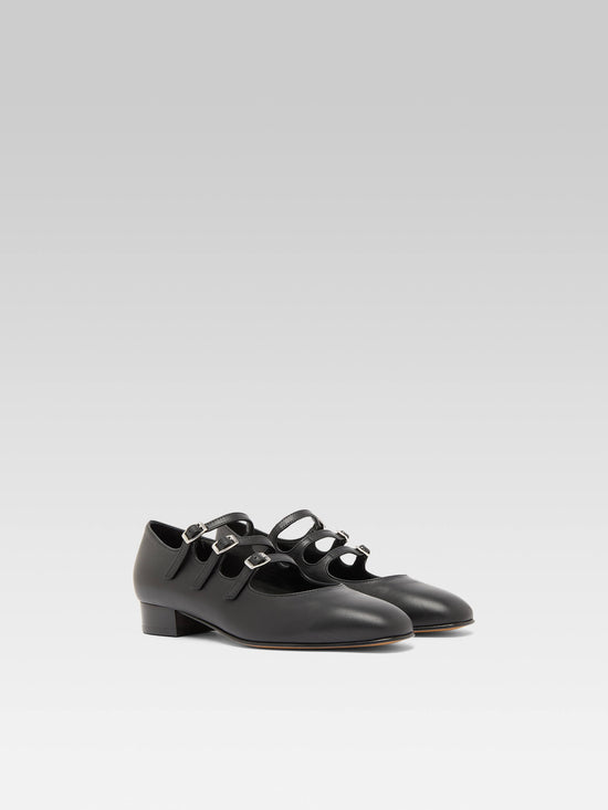 Carel Ariana Ballerines Babies Cuir Noir