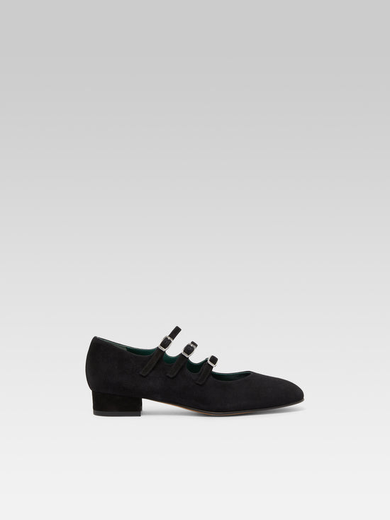carel Ariana - Ballerines babies cuir velours noir