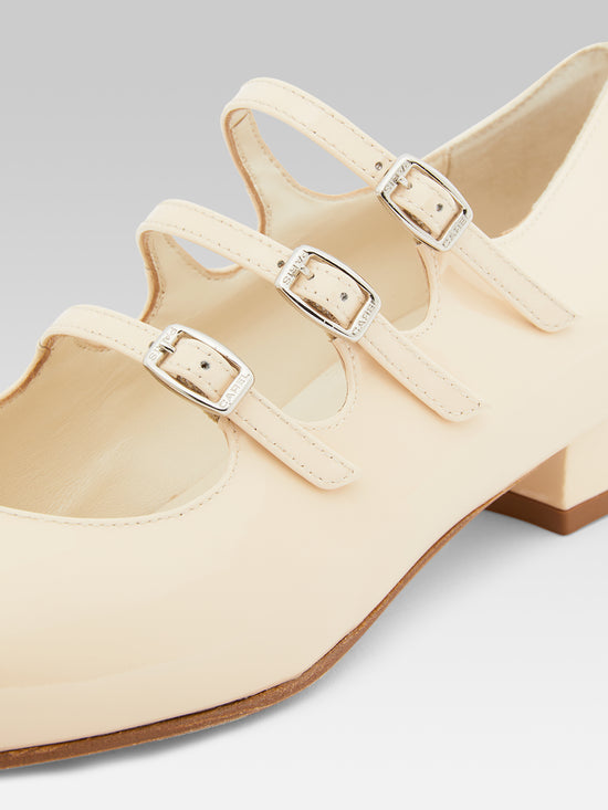 Carel Ariana - Ballerines Babies Cuir Verni Nude