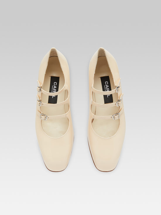 Carel Ariana - Ballerines Babies Cuir Verni Nude