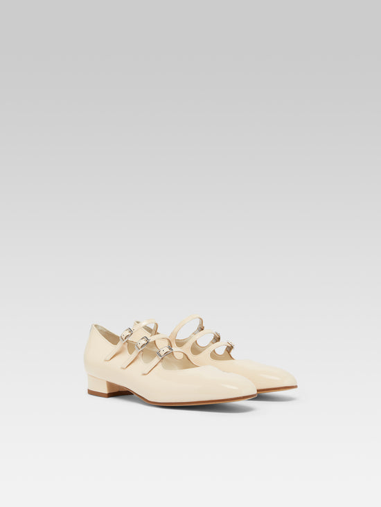 Carel Ariana - Ballerines Babies Cuir Verni Nude