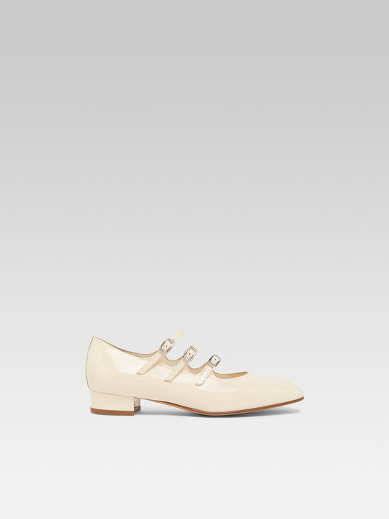 carel Ariana - Ballerines babies cuir verni nude