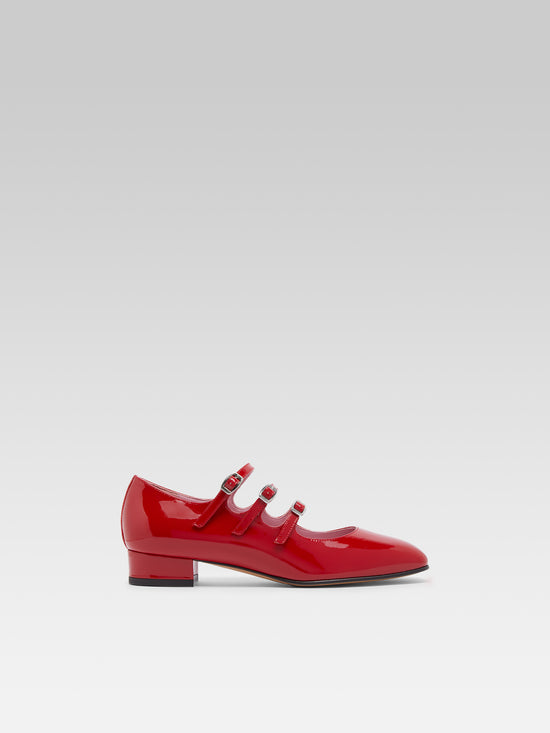 carel Ariana - Ballerines babies cuir verni rouge