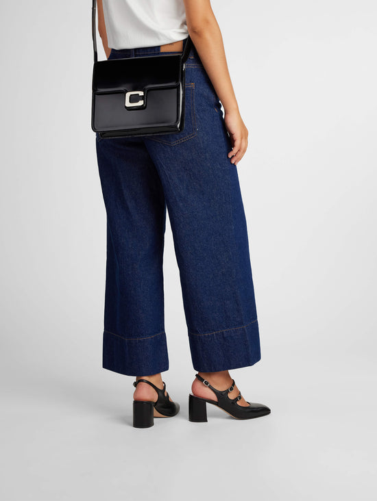 Carel Banana - Babies Slingback Cuir Noir